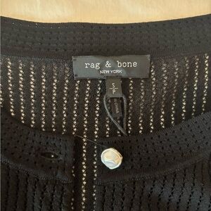 Rag & Bone Black Knit Cardigan Top